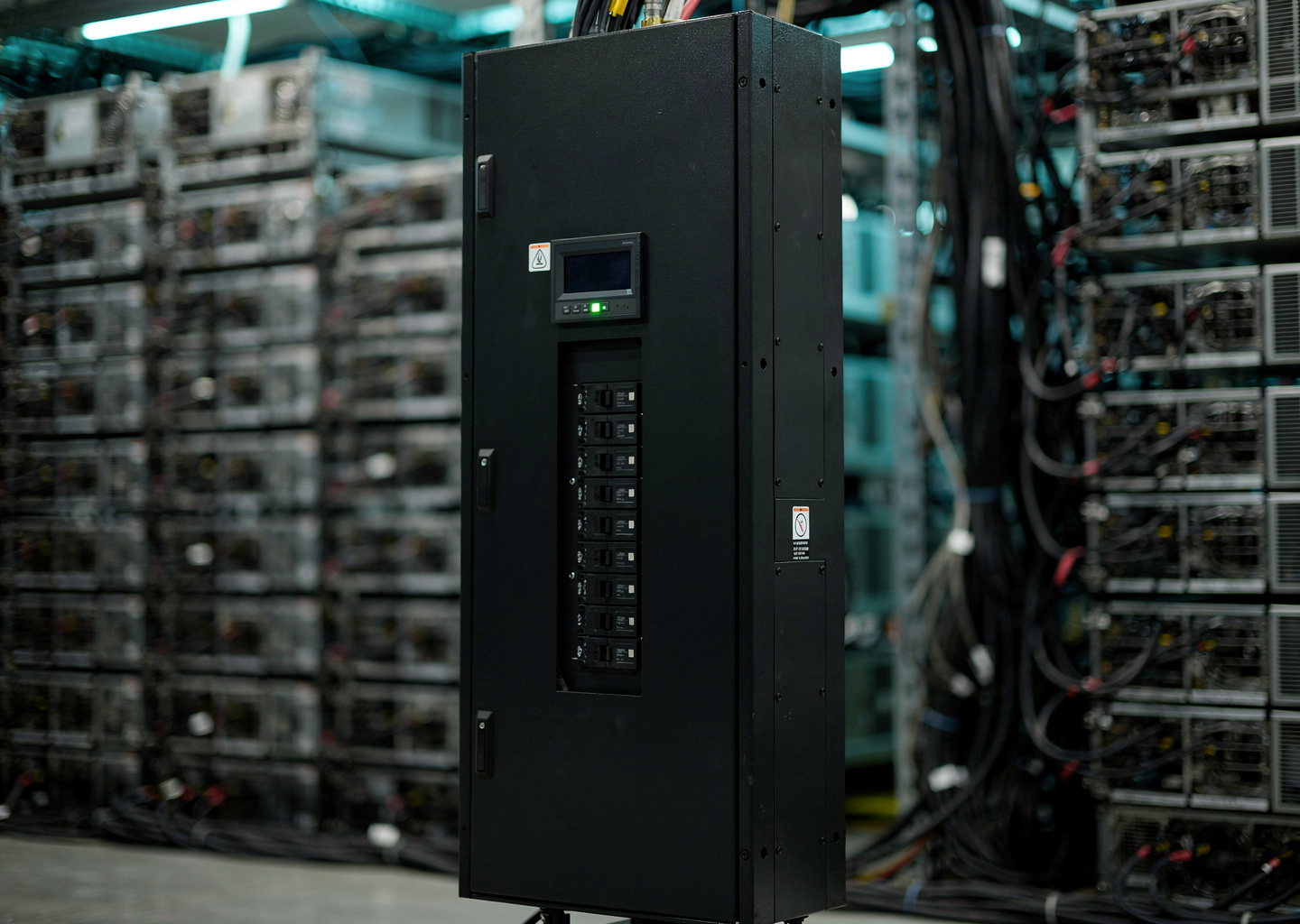 Crypto mining power distribution